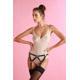 Пояс для чулок S5, экокожа, ручная работа, красный