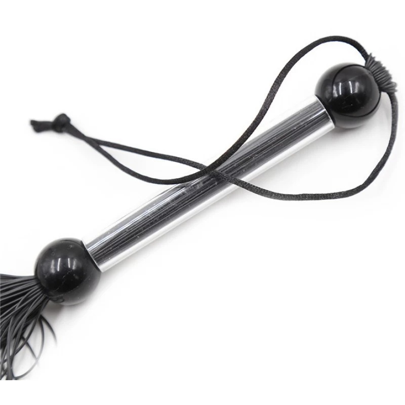 Кнут черный, прозрачная ручка FLOGGER, 28 см