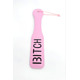 Шлепалка овальная с надписью Bitch PADDLE, розовая, 31,5 см