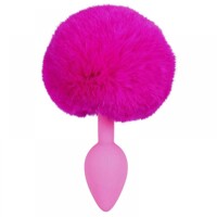 Анальная пробка с помпоном You2Toys Colorful Joy Bunny Tail Plug, силикон Анальная пробка с помпоном You2Toys Colorful Joy Bunny Tail Plug, силикон