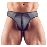 Чоловічі стрінги зі стразами по блискавці Sven Joy Ment Men's String, чорний, M Чоловічі стрінги зі стразами по блискавці Sven Joy Ment Men's String, чорний, M