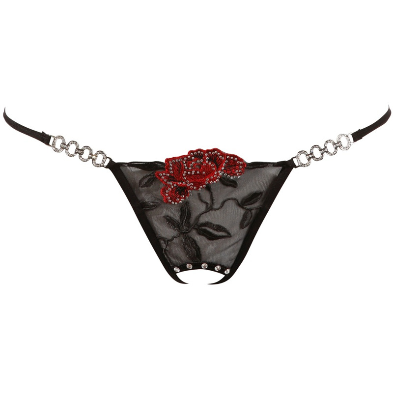 Стринги String Rose crotchless S/M