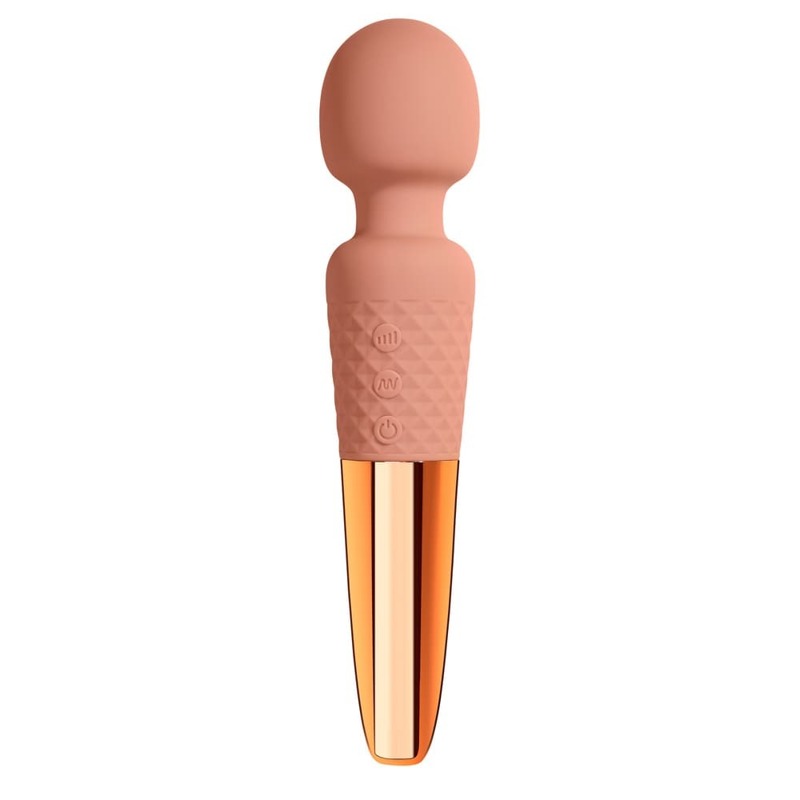 Вибратор-микрофон Sweet Em Velvet Lurer, 28 режимов вибрации, розовый с золотом