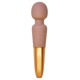 Вибратор микрофон Sweet Em Velvet Lure, 28 режимов вибрации, бежевый с золотом