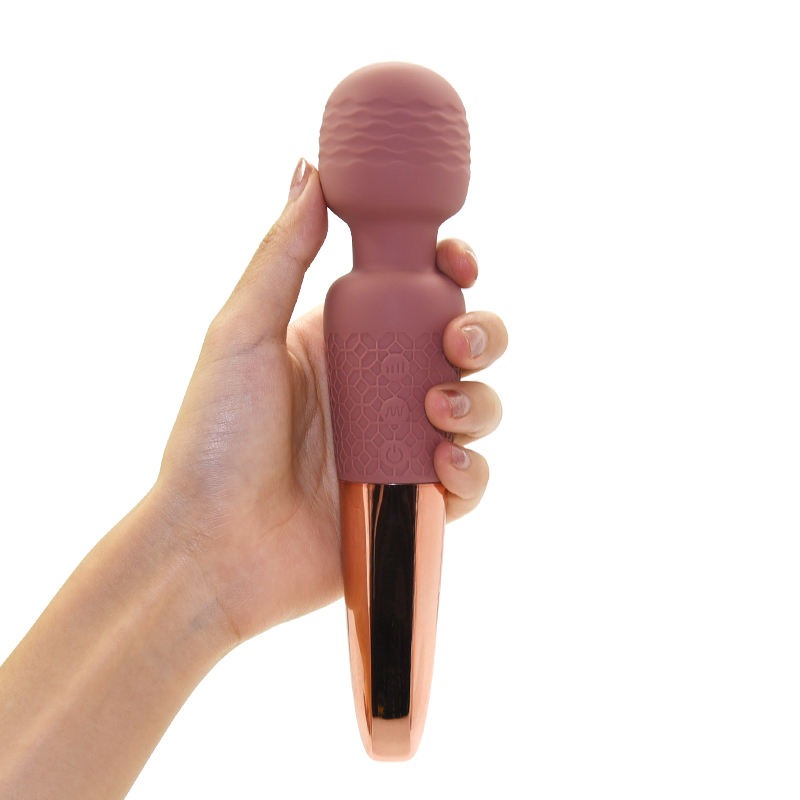 Вибратор микрофон Sweet Em Velvet Lure, 28 режимов вибрации, бежевый с золотом