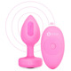 Анальная пробка с вибрацией и пультом управления B-Vibe Vibrating Heart Plug S/M Pink