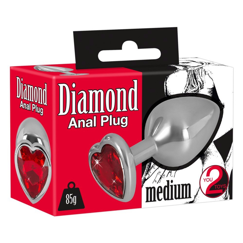 Анальная пробка с камнем You2Toys Diamond Anal Plug размер М