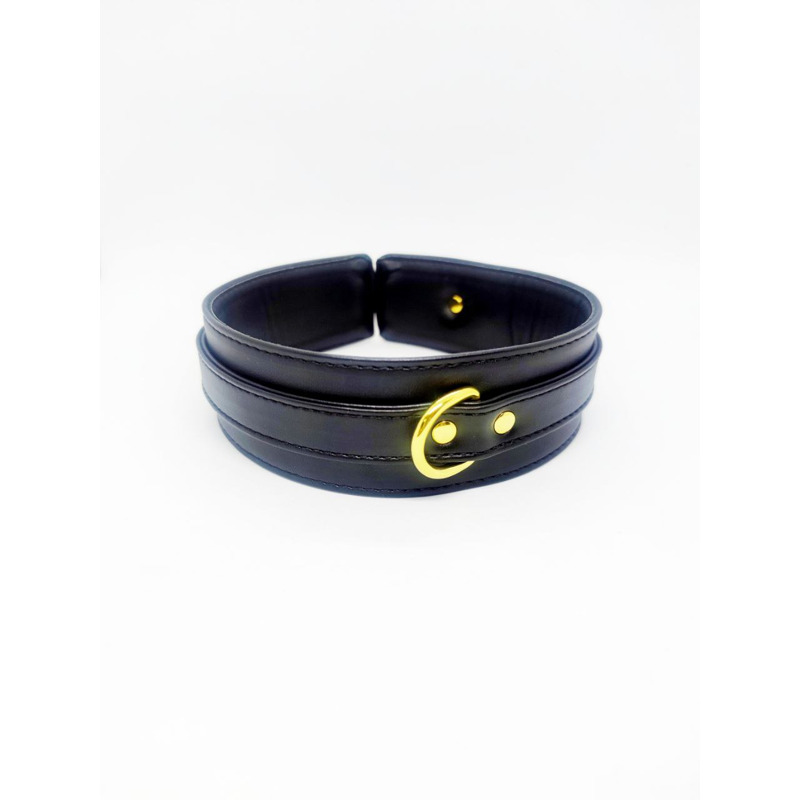 Ошейник с поводком DS Fetish Collar, синий
