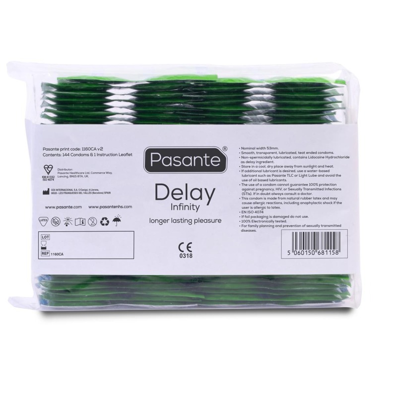 pa-1160 Презервативы Pasante Delay condoms, 144 шт
