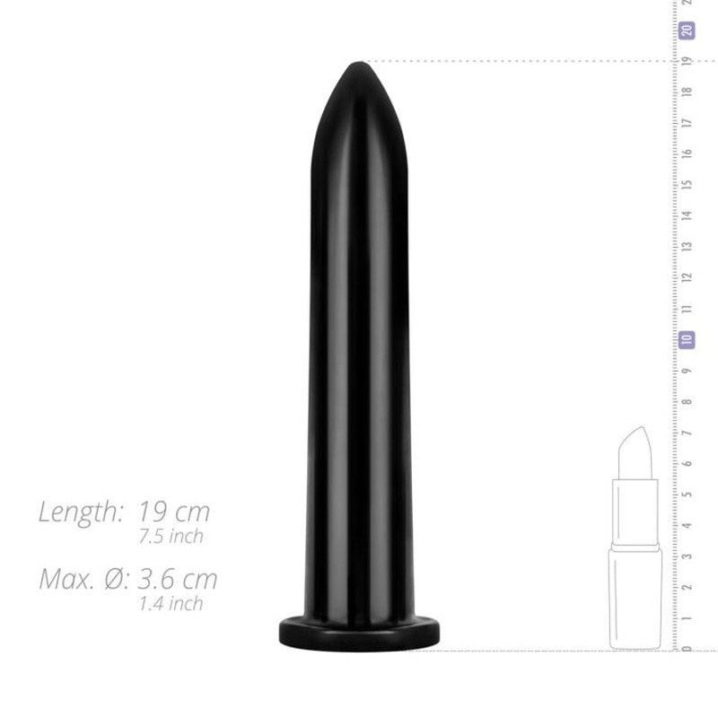 Большой фаллоимитатор All Black AB06 черный, 20 см