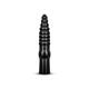 Большой фаллоимитатор с рельефом All Black AB20 черный, 34 см
