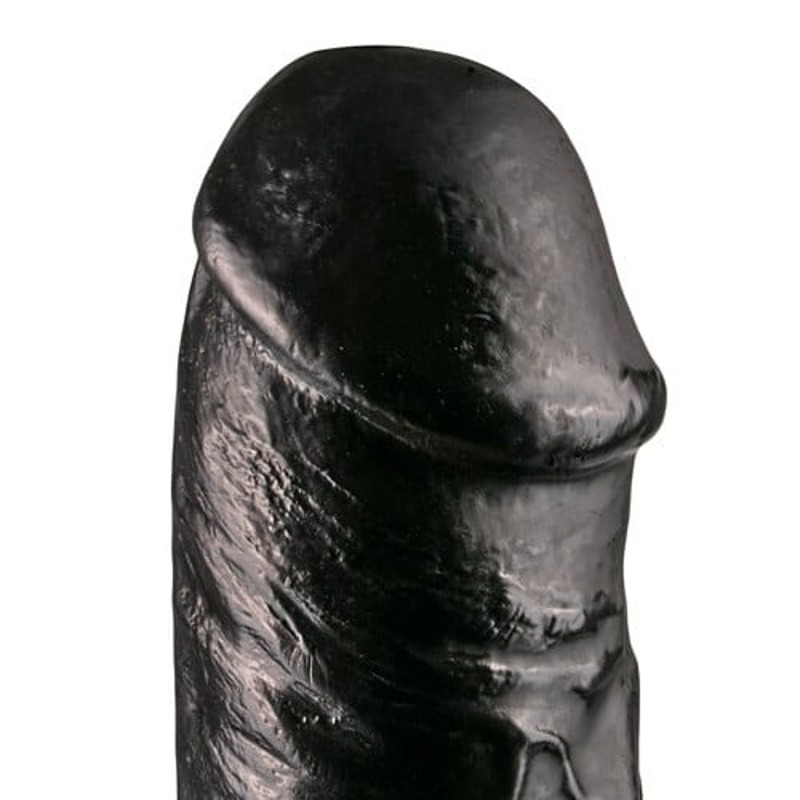 Большой фаллоимитатор All Black AB34 реалистичный черный, 29 см