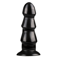Анальний плаг для фістингу All Black AB40 12 см х 6 см, чорний Анальний плаг для фістингу All Black AB40 12 см х 6 см, чорний