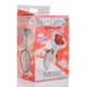 Анальная пробка со стразом Red Heart Glass Anal Plug With Gem стеклянная, Medium