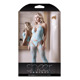 Сексуальный бодистокинг с интимным доступом Sheer Fantasy, голубой, One Size