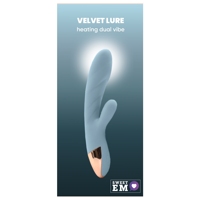 Вибратор кролик с функцией нагрева +10 режимов вибрации Sweet Em Velvet Lure, голубой Вибратор кролик с функцией нагрева +10 режимов вибрации Sweet Em Velvet Lure, голубой
