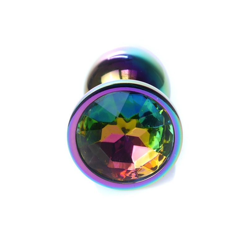Анальна пробка с камнем Boss Series , Plug-Jewellery Multicolour PLUG- Clear