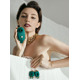Зажимы для сосков с вибрацией Qingnan No.2 Vibrating Nipple Clamps Green