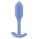 Анальная пробка со смещенным центром тяжести, S, B-vibe Snug Plug 1 фиолетовая, 8.6 х 2.2 см