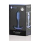 Анальная пробка со смещенным центром тяжести, S, B-vibe Snug Plug 1 фиолетовая, 8.6 х 2.2 см