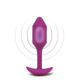 Анальная пробка с вибрацией Snug Plug 2 B-Vibe, силиконовая, розовая
