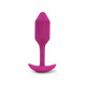 Анальная пробка с вибрацией Snug Plug 2 B-Vibe, силиконовая, розовая