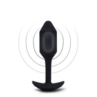 Анальная пробка с вибрацией Snug Plug 2 B-Vibe, силиконовая, черная