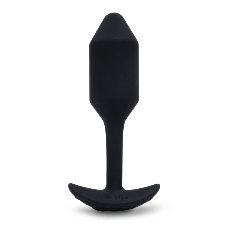 Анальная пробка с вибрацией Snug Plug 2 B-Vibe, силиконовая, черная