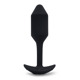 Анальная пробка с вибрацией Snug Plug 2 B-Vibe, силиконовая, черная