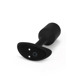 Анальная пробка с вибрацией Snug Plug 2 B-Vibe, силиконовая, черная