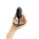 Анальная пробка со смещенным центром тяжести Snug Plug 3 B-Vibe, силиконовая, черная