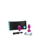 Анальная пробка с вибрацией B-Vibe Vibrating Jewel Plug S/M Pink Ruby, силиконовая, розовая