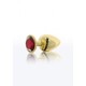 Анальная металлическая пробка M (Medium) с камнем красного цвета Butt Plug With Diamond Jewel Taboom