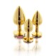 Анальная металлическая пробка M (Medium) с камнем красного цвета Butt Plug With Diamond Jewel Taboom