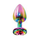 Анальная пробка металлическая средняя Twilight Booty Jewel Toy Joy