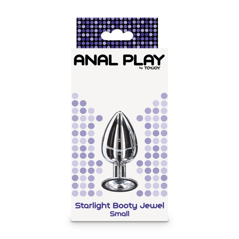 Анальная пробка маленькая металлическая Starlight Booty Jewel Toy Joy