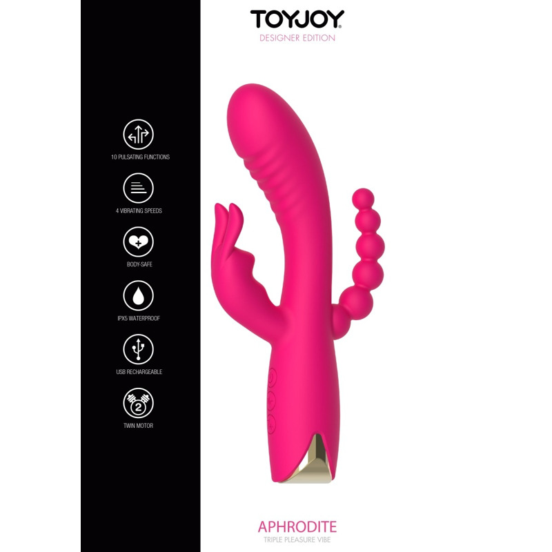 Вибратор-кролик Aphrodite Triple Vibrator Toy Joy