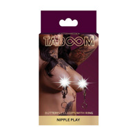 Зажимы на соски Taboom Nipple Play Jewel Tweezer в виде пинцета с подвесками