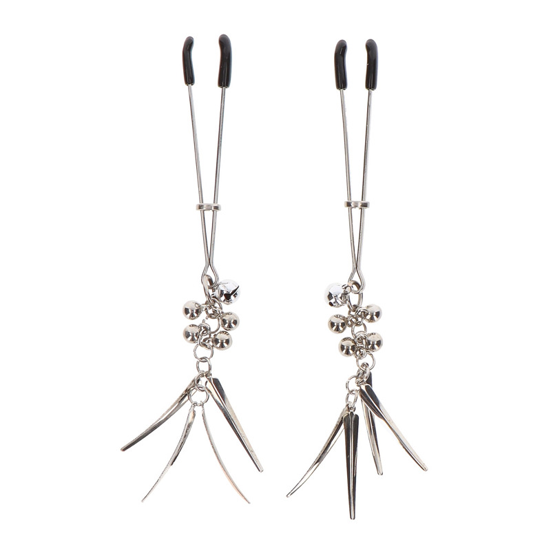 Зажимы на соски Taboom Nipple Play Jewel Tweezer в виде пинцета с подвесками
