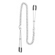 Зажимы на соски с цепочкой Taboom Tweezers With Chain, серебристые