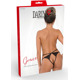 Трусики кружевные с интимным вырезом S/M Grace Daring Intimates, черные