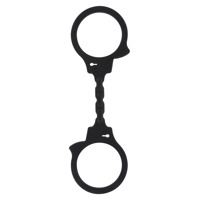 Наручники эластичные ToyJoy, силиконовые, черные