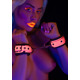 Наручники светящиеся в темноте Taboom Wrist Cuffs, розовые
