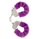 Наручники с мехом Toy Joy фиолетовые