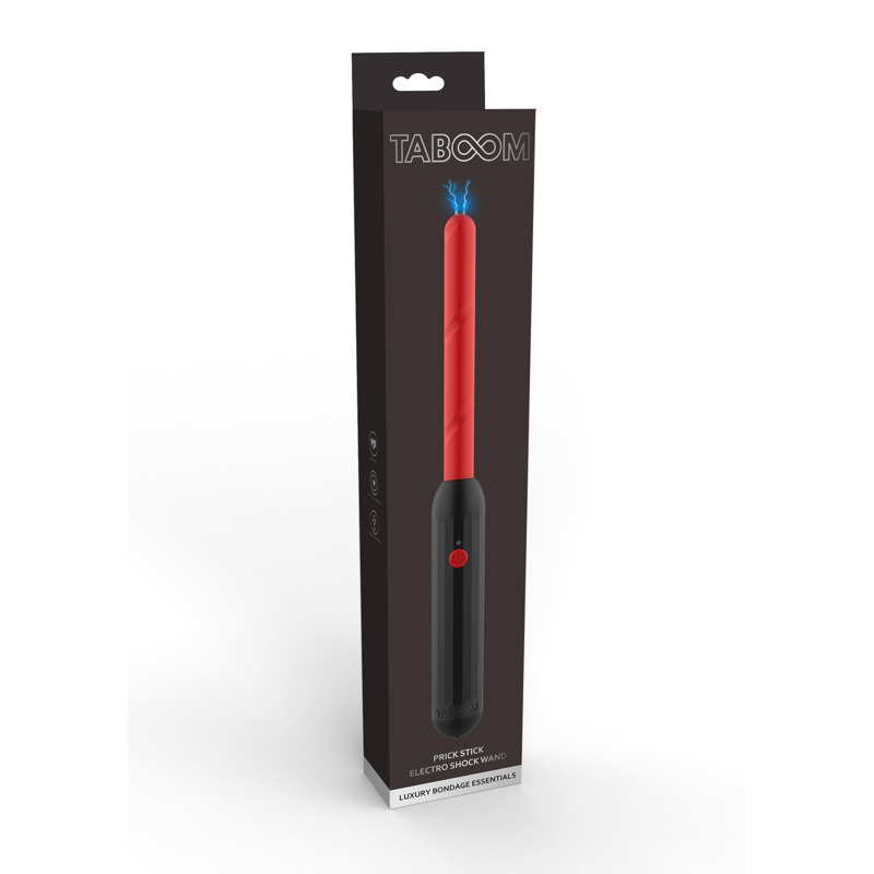 Электростимулятор Стик Taboom Prick Stick Electro Shock Wand красно-черный, 34 см