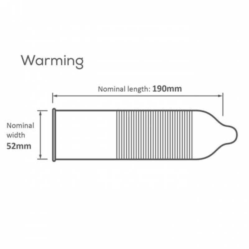 Презервативы Pasante Warming condoms, согревающие ,52 мм, за 6 шт