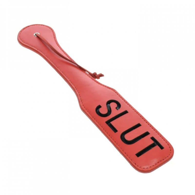 Шлепалка с надписью SLUT, красная, 31.5 см
