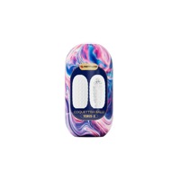 Мастурбатор хай-тек Venus-X Egg VIOLET двусторонний рельеф, белый, фиолетовый, 13.1 х 6.5. см