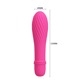 Мини-вибратор рельефный Solomon Pretty Love розовый, 12 х 2.9 см