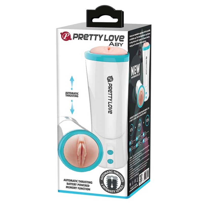 Мастурбатор автоматический с поступательными движениями Aby Vagina Masturbator Flesh Tube